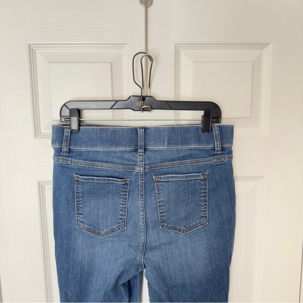 Spanx Vintage Indigo Large 4 Way Stretch High Rise Flare Pull On Jeans … - Picture 6 of 8
